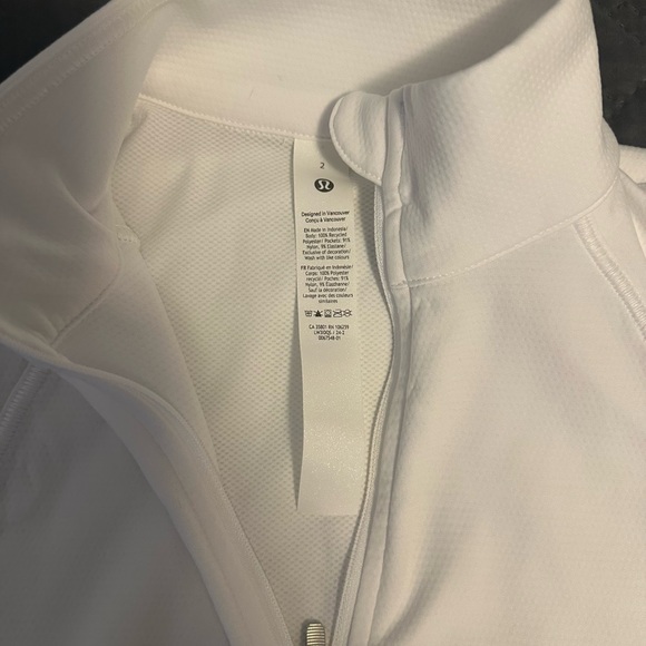 Lulu lululemon lemon Women's White Zip-Up Jacket - Picture 2 of 3